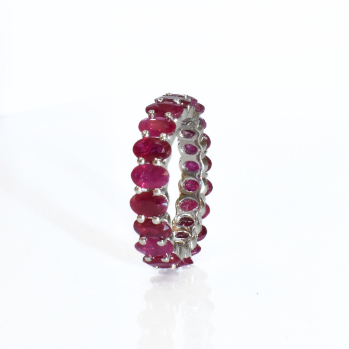 Picture of Natural Ruby Eternity Ring